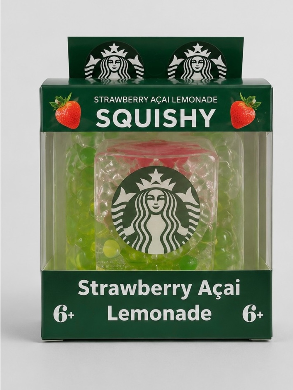 1 Starbucks Strawberry Açaí Lemonade Squishy | Slow Rising Stress Toy